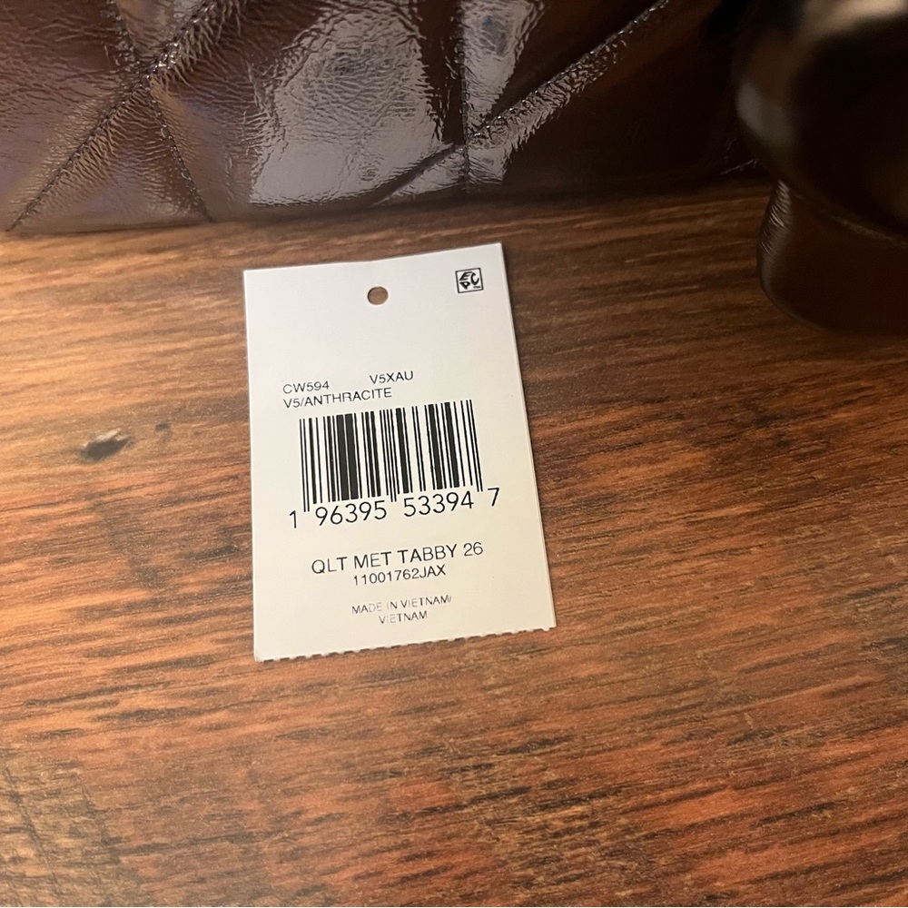 Coach Silver Quilted Crossbody Bag - Picture 2 of 8